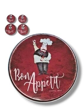 Range Kleen Stovetop Covers Set of 4 Metal Round Covers Bon Appetite Cafe 1892